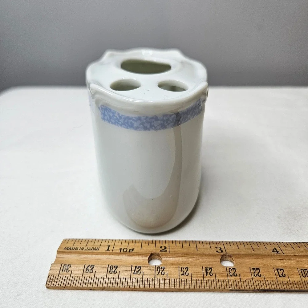 Stanhome Gift Gallery Floral Porcelain‎ Toothbrush Holder Made in Japan Vintage